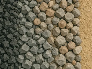 Erilaisia maa-aineksia